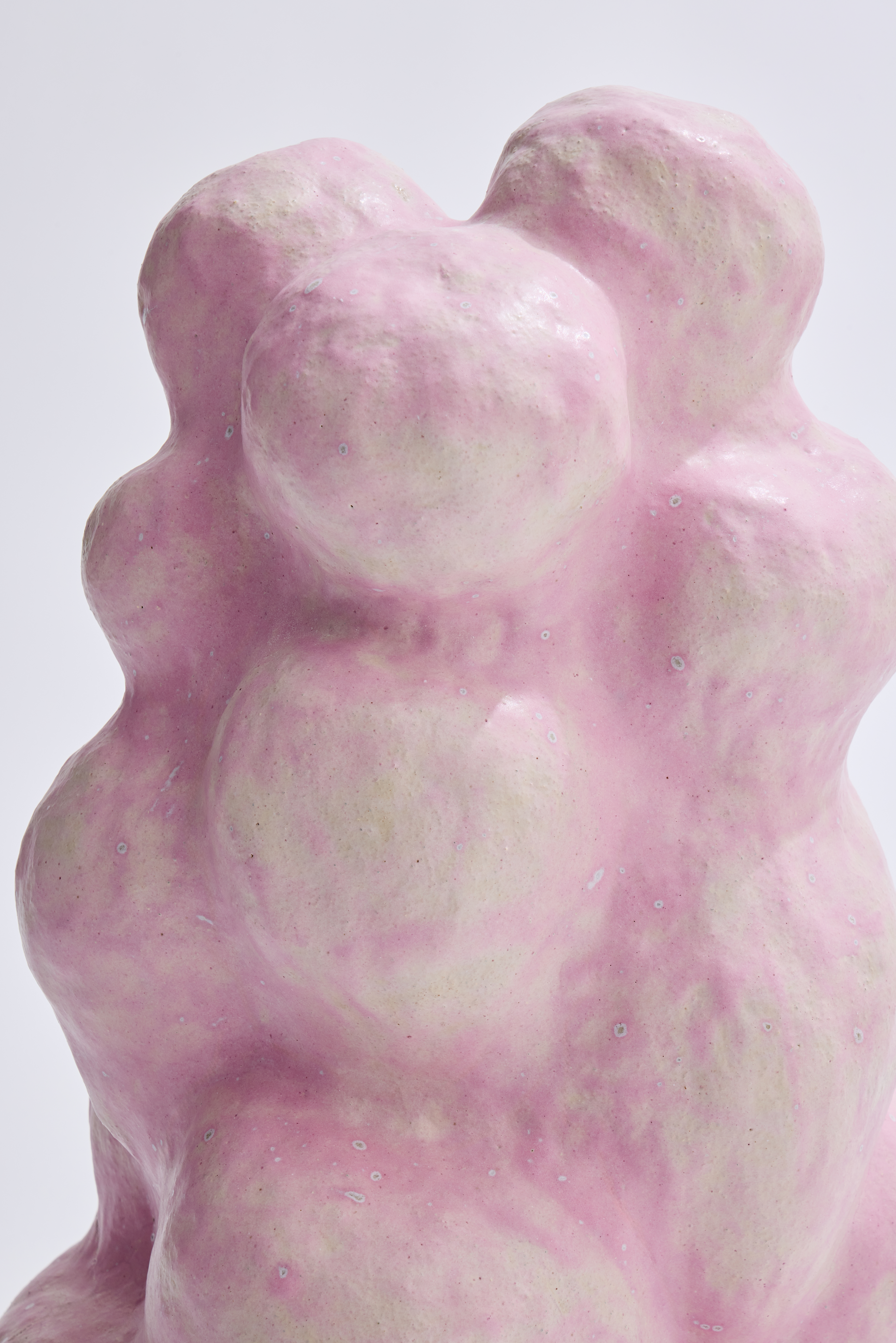 Body Study ceramic sculpture by oneg - glazed ceramic exploring human body symmetry and totemic form